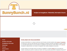 Tablet Screenshot of bunnybunch.nl